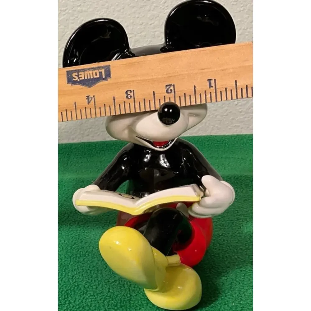Mickey Mouse Vintage Minnie Story Book Ceramic Japan Disney Statue Figure